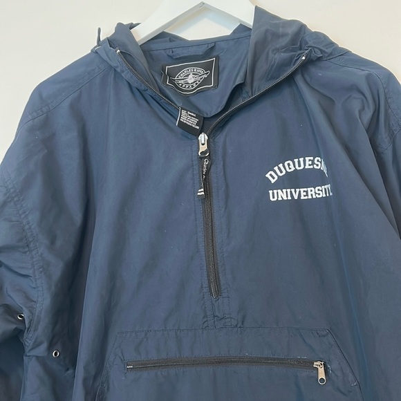 Duquesne University Navy Unisex Pullover Rain Coat, Small - Picture 5 of 14